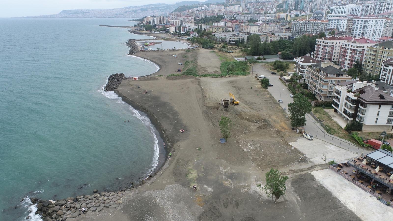 "AKÇAABAT SAHİLİNDE BÜYÜK DEĞİŞİM BAŞLIYOR"