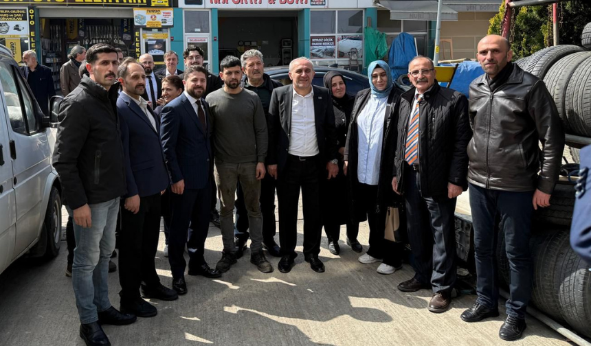 "ANAHTAR PARTİ'DEN ARAKLI’DA ESNAF ZİYARETİ"