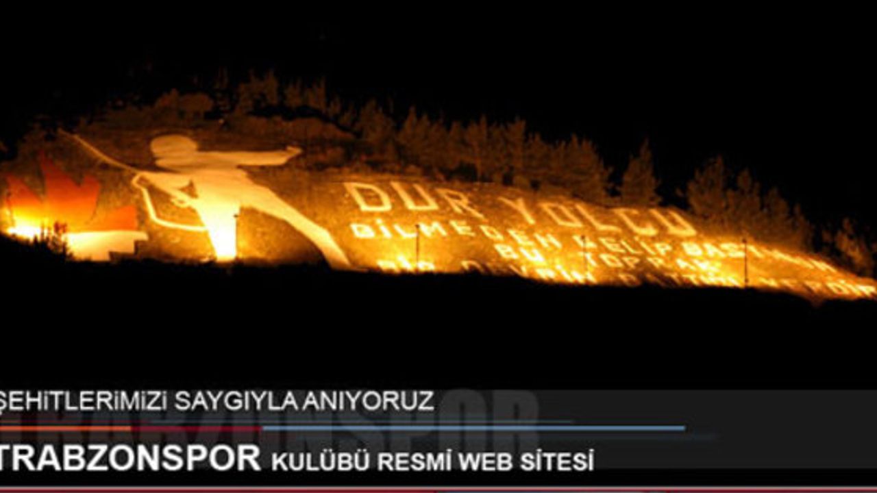 Trabzonspor  Çanakkale Zaferi'ni Mesajla Kutladı.