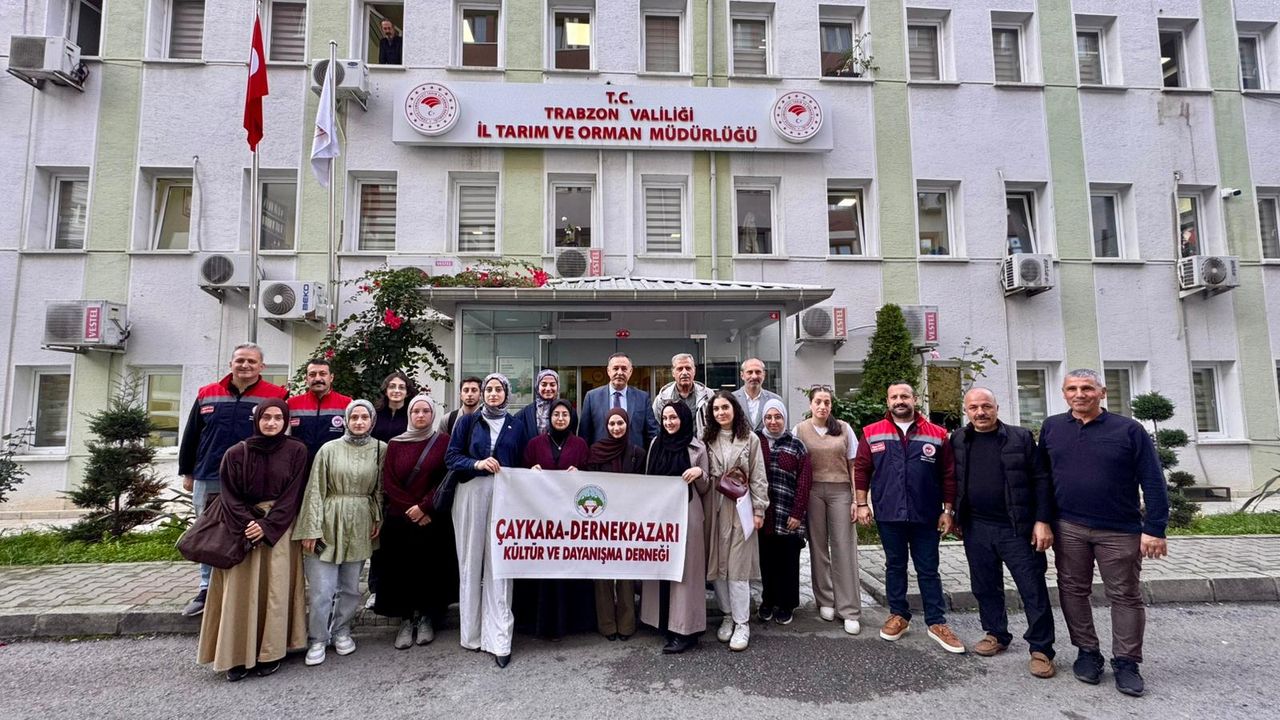 "TRABZON İL TARIM VE ORMAN MÜDÜRLÜĞÜNE ÇAYKARA VE DERNEKPAZARLILARDAN ANLAMLI DESTEK"