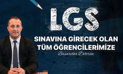 "BAŞKAN EKİM'DEN LGS ÖĞRENCİLERİNE BAŞARI MESAJI"