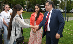 "BAŞKAN GENÇ, ÖZBEK ÖĞRENCİLERLE YEMEKTE BULUŞTU"