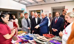 "VALİ AZİZ YILDIRIM AMATEM EL SANATLARI SERGİSİNİ ZİYARET ETTİ"