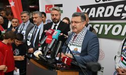 "KARDEŞLİK TIRLARI TRABZON’DAN GAZZE’YE UĞURLANDI"