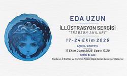 "EDA UZUN TRABZON ANILARI İLLÜSTRASYON SERGİSİ