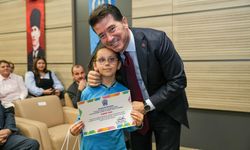 "ÇOCUKLAR ADALETİ ÇİZDİ, BAŞKAN KAYA, ÖDÜLLERİNİ VERDİ"