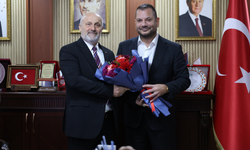 "BAŞKAN ERTUĞRUL DOĞAN’DAN ÇARŞIBAŞI BELEDİYE BAŞKANI AHMET KELEŞ’E ZİYARET"