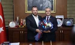 "BAŞKAN ERTUĞRUL DOĞAN’DAN YOMRA BELEDİYE BAŞKANI MUSTAFA BIYIK’A ZİYARET"