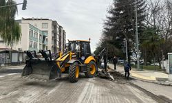 "BÜYÜKŞEHİR CADDELERİ YENİLEMEYİ SÜRDÜRÜYOR"
