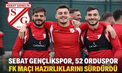 "SEBAT GENÇLİKSPOR, 52 ORDUSPOR FK MAÇI HAZIRLIKLARINI SÜRDÜRDÜ"