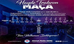 "TRABZON BÜYÜKŞEHİR BELEDİYESİ’NDEN MAÇ GÜNÜ ÜCRETSİZ OTOPARK VE RİNG SERVİSİ"