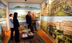 "VALİ TAHİR ŞAHİN’DEN RESSAM YILDIRAY YILDIRIM’IN ATÖLYESİNE ZİYARET"