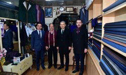 "TRABZON VALİSİ TAHİR ŞAHİN’DEN RIZA KAYAALP’E TEBRİK VE ORTAHİSAR’DA ESNAF ZİYARETİ"