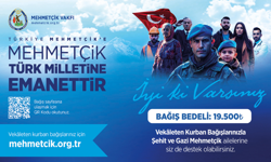 "TSK MEHMETÇİK VAKFI, VEKÂLETEN KURBAN BAĞIŞLARINI KABUL EDİYOR"