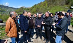 "VALİ TAHİR YILMAZ HEYELAN BÖLGESİNDE İNCELEMELERDE BULUNDU"