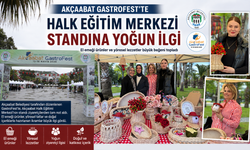 AKÇAABAT GASTROFEST’TE HALK EĞİTİM MERKEZİ STANDINA YOĞUN İLGİ