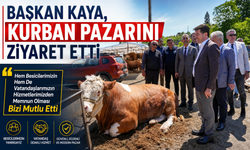 BAŞKAN KAYA, KURBAN PAZARINI ZİYARET ETTİ