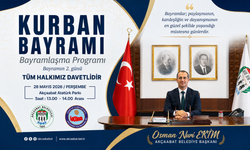 AKÇAABAT BELEDİYE BAŞKANI OSMAN NURİ EKİM’DEN KURBAN BAYRAMI MESAJI