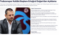 TRABZONSPOR BAŞKANI ERTUĞRUL DOĞAN’DAN TARAFTARA ÇAĞRI
