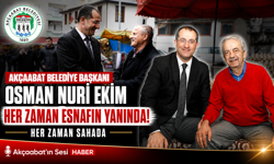 AKÇAABAT BELEDİYE BAŞKANI OSMAN NURİ EKİM HER ZAMAN ESNAFIN YANINDA, HER ZAMAN SAHADA