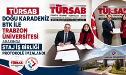 TÜRSAB DOĞU KARADENİZ BTK İLE TRABZON ÜNİVERSİTESİ ARASINDA STAJ İŞ BİRLİĞİ PROTOKOLÜ İMZALANDI