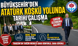 BÜYÜKŞEHİR'DEN ATATÜRK KÖŞKÜ YOLUNDA TARİHİ ÇALIŞMA