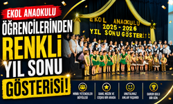 EKOL ANAOKULU ÖĞRENCİLERİNDEN RENKLİ YIL SONU GÖSTERİSİ