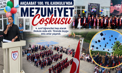 AKÇAABAT 100. YIL İLKOKULU'NDA MEZUNİYET COŞKUSU