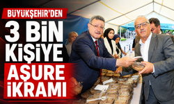BÜYÜKŞEHİR'DEN 3 BİN KİŞİYE AŞURE İKRAMI