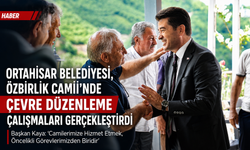 ORTAHİSAR BELEDİYESİ, ÖZBİRLİK CAMİİNDE ÇEVRE DÜZENLEME ÇALIŞMALARI GERÇEKLEŞTİRDİ