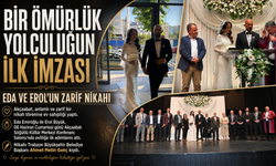 “BİR ÖMÜRLÜK YOLCULUĞUN İLK İMZASI: EDA VE EROL’UN ZARİF NİKAHI”