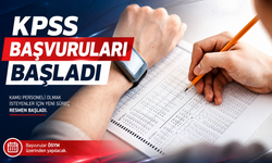 KPSS BAŞVURULARI BAŞLADI