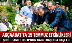 AKÇAABAT’TA 15 TEMMUZ ETKİNLİKLERİ ŞEHİT SAMET USLU’NUN KABRİ BAŞINDA BAŞLADI