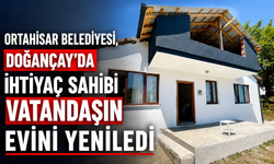 ORTAHİSAR BELEDİYESİ, DOĞANÇAY'DA İHTİYAÇ SAHİBİ VATANDAŞIN EVİNİ YENİLEDİ