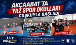 AKÇAABAT’TA YAZ SPOR OKULLARI COŞKUYLA BAŞLADI