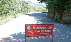 Maden’de Beton Yol Çalışması