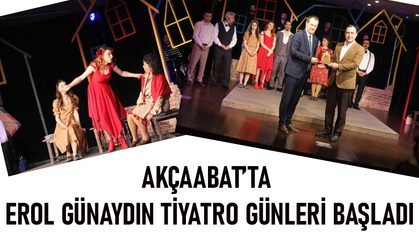 AKÇAABAT’TA EROL GÜNAYDIN TİYATRO GÜNLERİ BAŞLADI