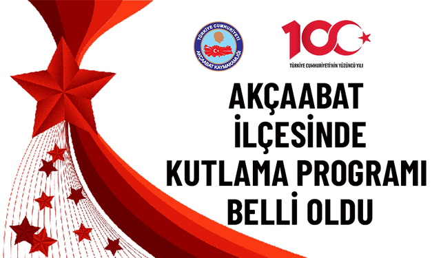 CUMHURİYET BAYRAMI 100. YIL DÖNÜMÜ KUTLAMA PROGRAMIDIR