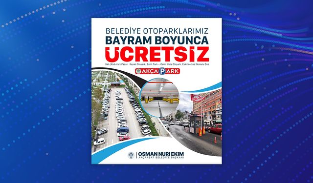"AKÇAABAT BELEDİYESİ’NDEN BAYRAM MÜJDESİ"
