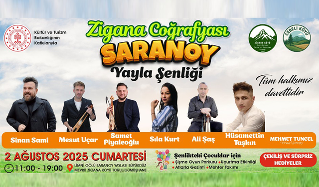 "ZİGANADA YAYLA ŞENLİĞİ COŞKUSU"