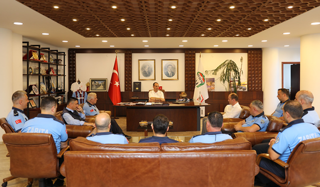 "BAŞKAN EKİM, ZABITALAR İLE BİR ARAYA GELDİ GÜNLERİNİ KUTLADI"