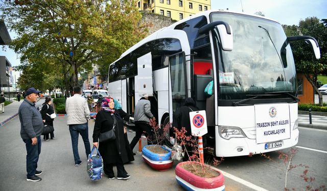 "ORTAHİSAR BELEDİYESİ, TRABZONLU ŞEHİT AİLELERİNE ULAŞIM DESTEĞİ SAĞLADI"