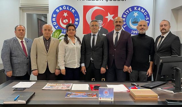 "TÜRK SAĞLIK SEN TRABZON ŞUBESİNDE; SÜLEYMAN ÇOLAK DÖNEMİ"