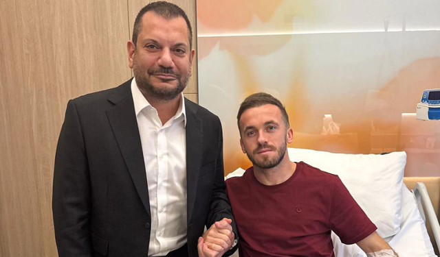 "ERTUĞRUL DOĞAN’DAN FUTBOLCU EDİN VİŞÇA’YA GEÇMİŞ OLSUN ZİYARETİ"