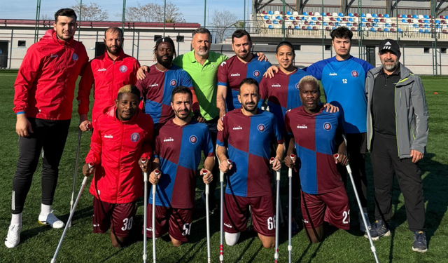 "AMPUTE FUTBOL TAKIMI İDDİALI BAŞLAMAK İSTİYOR"