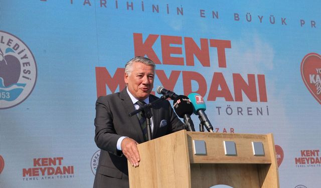 "YOMRA BELEDİYESİ TARİHİNİN EN BÜYÜK BÜYÜK YATIRIMI OLAN KENT MEYDANI’NIN TEMELİ ATILDI"