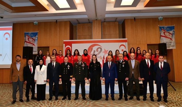 "KKTC’NİN 42. KURULUŞ YILDÖNÜMÜ RESEPSİYONU GERÇEKLEŞTİRİLDİ"