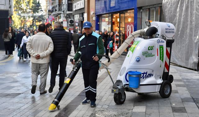 "ORTAHİSAR SOKAKLARI ÇEVRECİ TEKNOLOJİYLE DAHA TEMİZ"