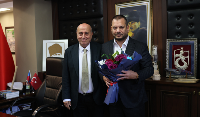 "BAŞKAN ERTUĞRUL DOĞAN’DAN BEŞİKDÜZÜ BELEDİYE BAŞKANI ERDEM’E ZİYARET"