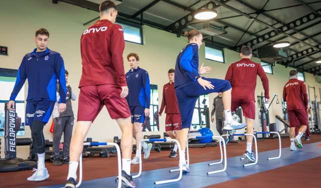 "TRABZONSPOR SABAH ANTRENMANINI TAMAMLADI"